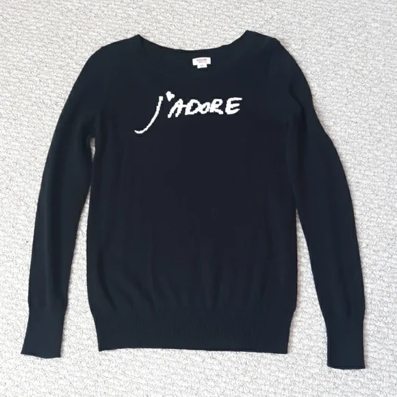 Mossimo Black J'ADORE Sweater Size Small - Picture 11 of 13